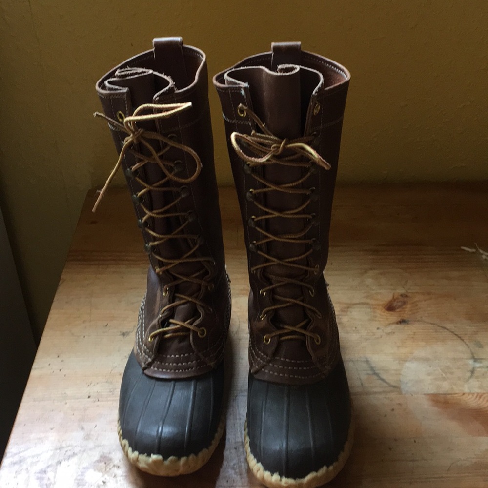 Leather L.L. Bean lace up boots